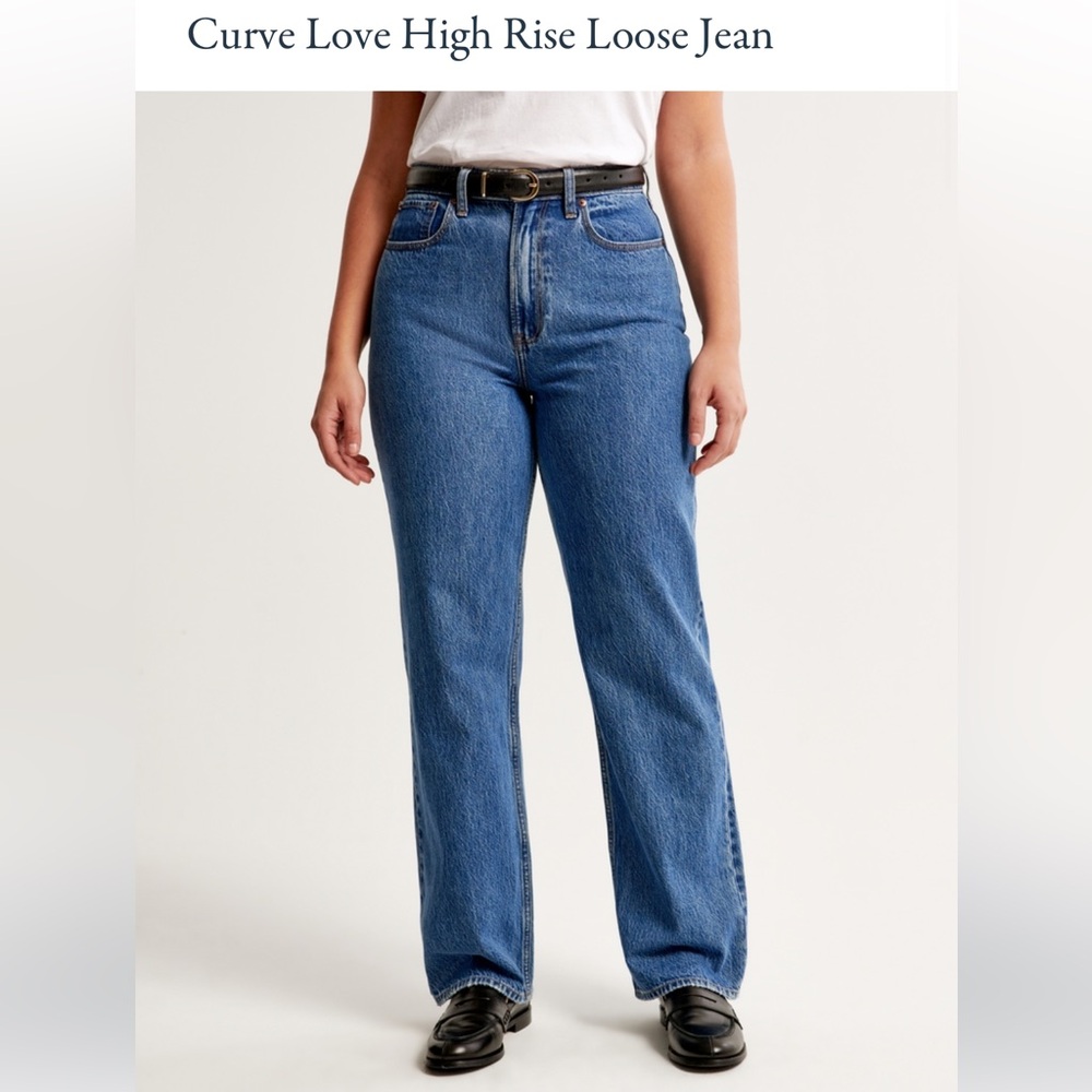 Abercrombie Curve Love High Rise Loose Jeans
